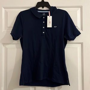 Women’s Vineyard Vines Navy Blue Polo Size M